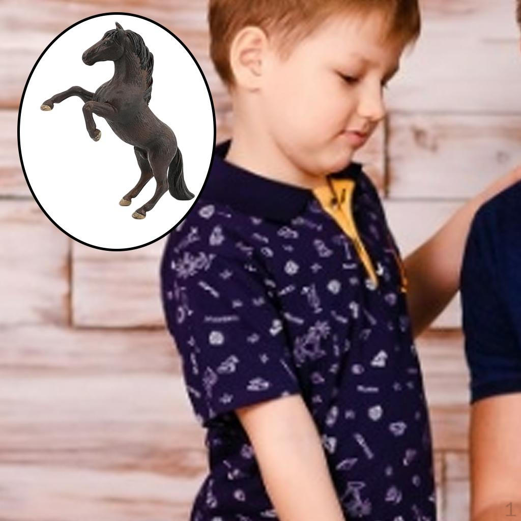 Plastic Animal Figure Competition Horse Figurine Statue for Children