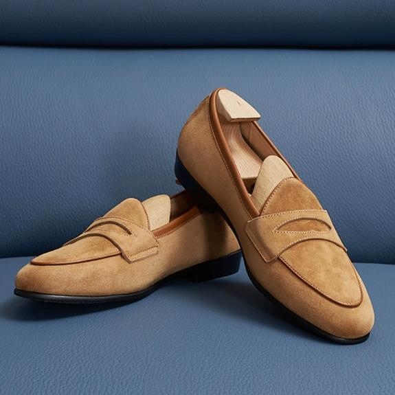 New Luxury Men`s Loafers Shoes Cow