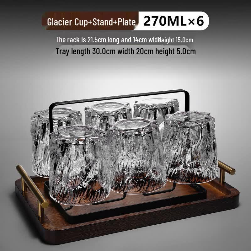 Retro Glacier Drinking Glass