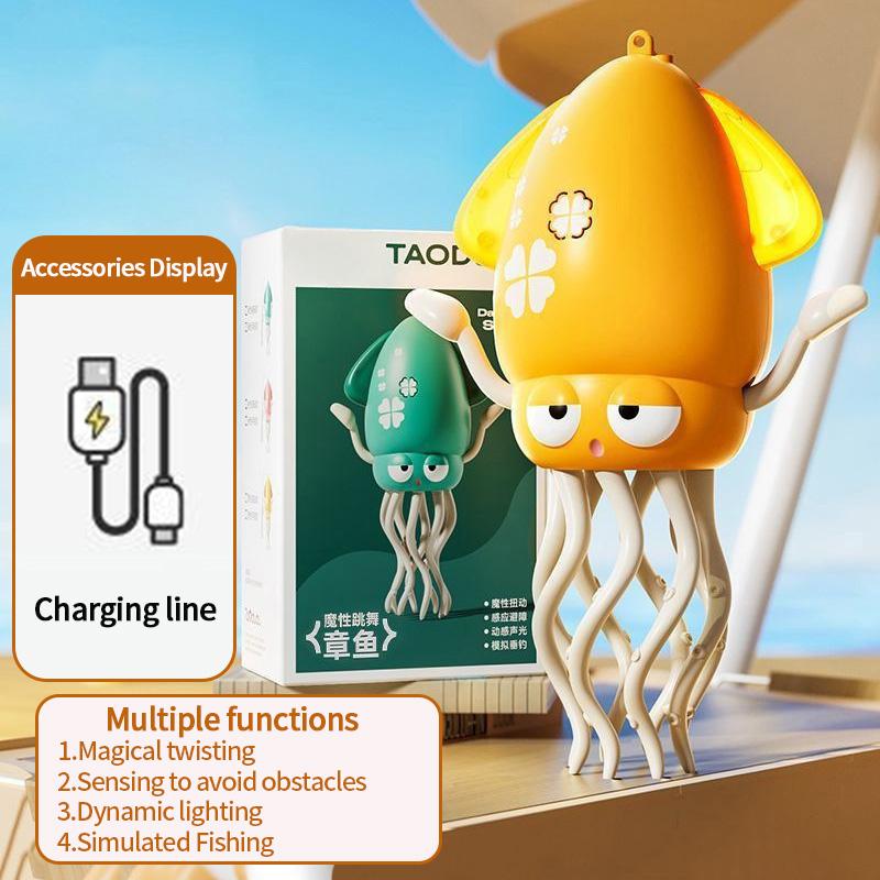 Electronic Dancing Squid Toys Magical Dancing Jellyfish Led Glowing Light Music Playful Dancing Octopu Best Kids Festival Present