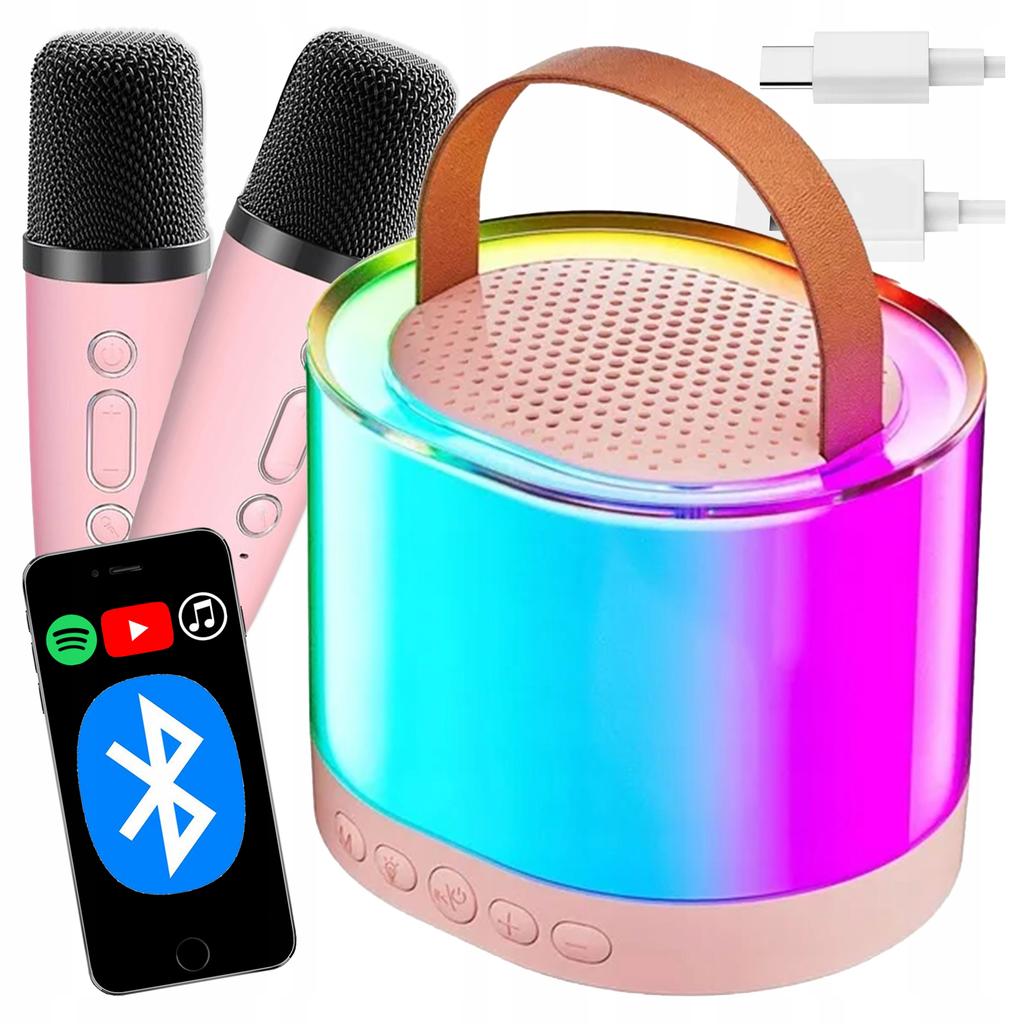 [PACZB] Karaoke Set Speaker 2 Microphones BLUETOOTH USB SD MINI JACK Z3344