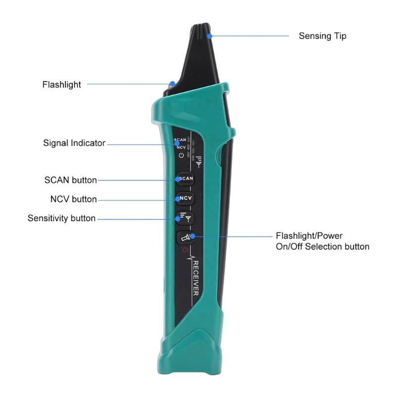 Professional Level Wiring Evaluation Instrument With Display For Receptacle cycle And GFCI Function Confirmation