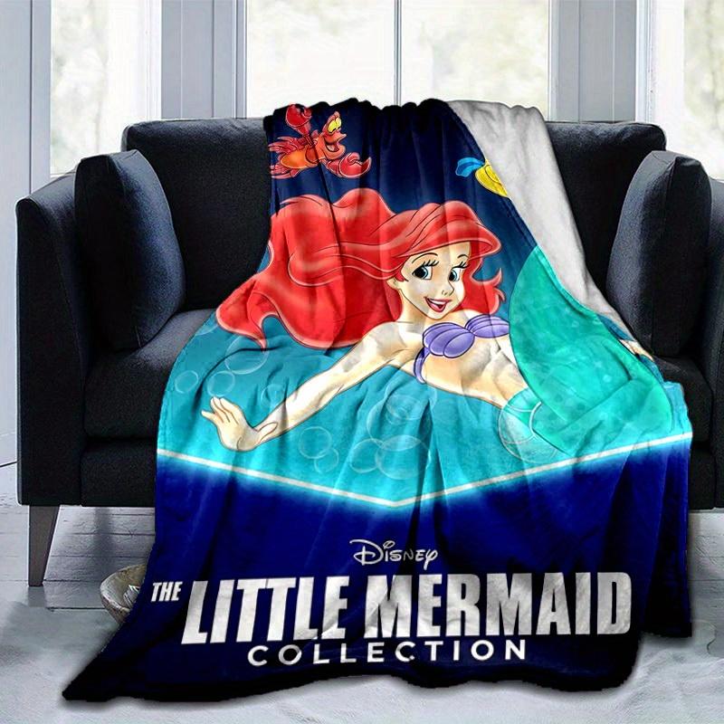 1pc, Disney The Little Mermaid Collection Ariel's Enchanted Journey Blanket Home Decor, Couch Cover, Outdoor Use, Travel, Camping, Car