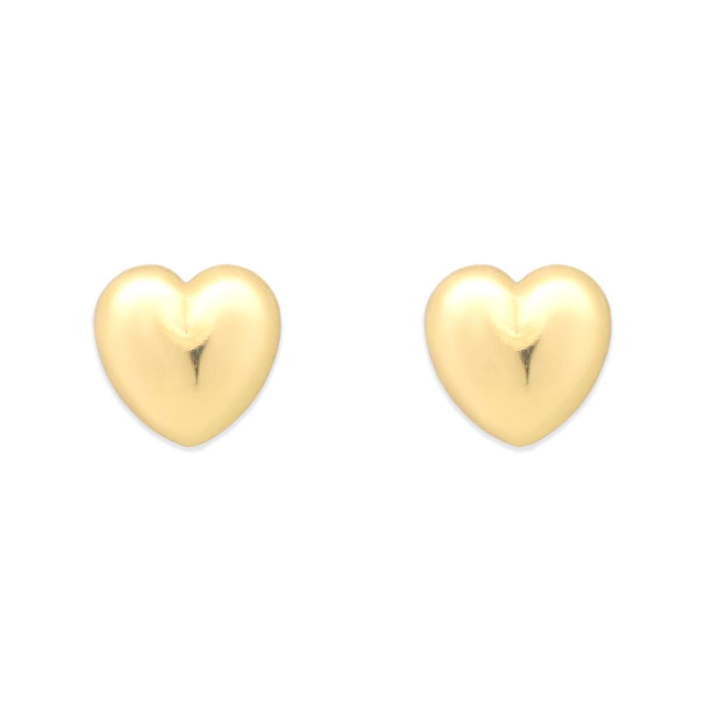 ESTELLE [Official] Women's 10K Yellow Gold Heart Motif Earrings 0202-3252-0019-0000