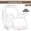 4Pcs/Set Stretch Armchair Slipcover Split Jacquard Recliner Sofa Cover Relax Couch Protector With Storage Pocket For Living Room