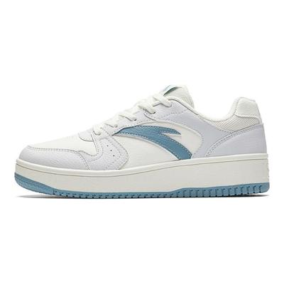 Little Inspiration Non-Slip Wear-Resistant Lightweight Low-Top Skate Shoes Women Skate Shoes White Blue 922518068F-12