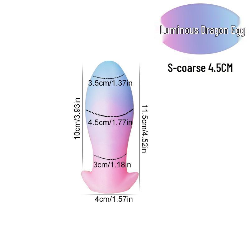 Liquid Silicone Dragon Egg Vaginal & Anal Plug - Portable and Popular
