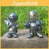 Medieval War Resin Crafts Miniature Gnome Knight Sculpture Decorative Figurine For Home And Garden Display
