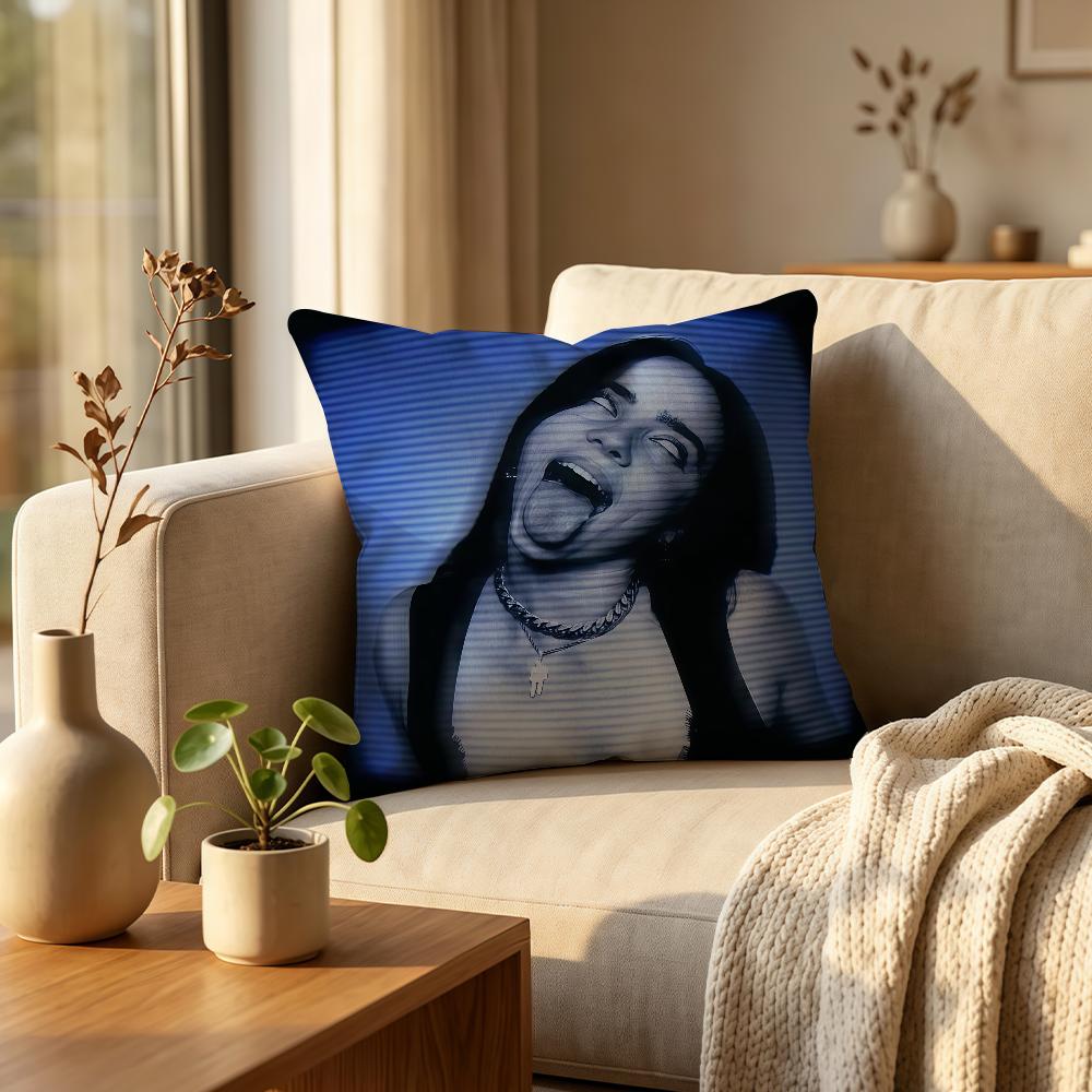 American singer BBillieGirl Eeilish cushion cover Comfortable Decorative For Bedroom Living room Dormitory Picnic and Holiday