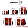 2pcs,Curtains Christmas Candy Cane Holly Ornament (3) Minimalist Modern Curtains Polyester Curtains Home Decor Use for Living