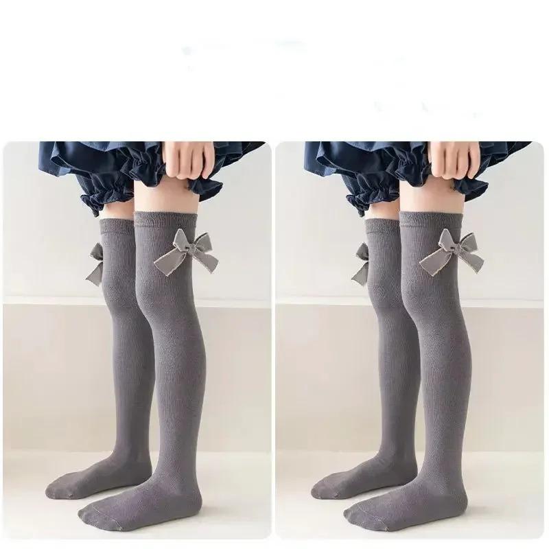 19palcové Dětské krajkové podkolenky s dírkovaným vzorem Měkká bavlna Roztomilé Dětské Dívčí Tenké Síťované Prodyšné Dlouhé Ponožky Pro 1-15 letou dívku