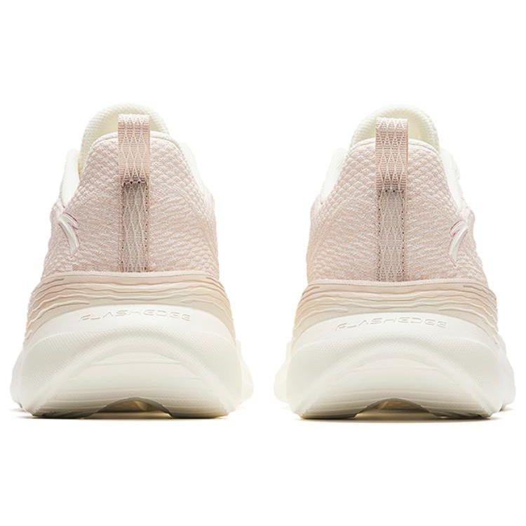 Anta Round Toe Lace-Up Shock Absorbing Low-Top Training Shoes Women sneakers Pink White Gray 122417790-5