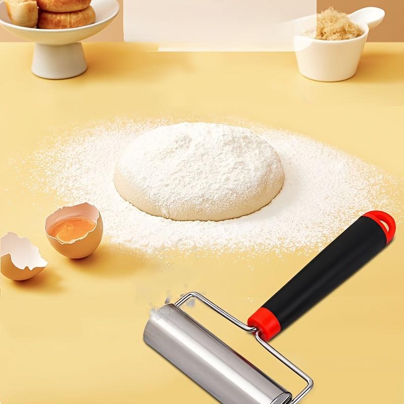 Stainless Steel Rolling Pin, Double-Ended Dough Roller for Baking, Pizza, Pastry, Dumpling, and More