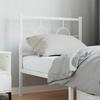 Vidaxl Metal Headboard, White, 75 Cm
