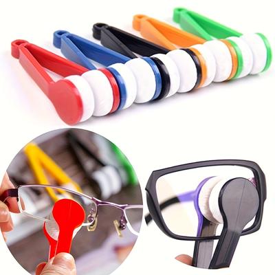 1/5pcs Portable Mini Glasses Cleaner Multifunctional Clean Brush Soft Sunglasses Microfiber Wipe Eyeglass Cleaner Tool Accessori
