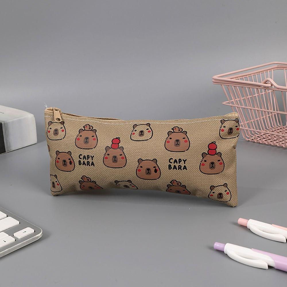 Multi-function Stationery Storage Bag Capybara Pen Bag Cartoon Pen Pouch