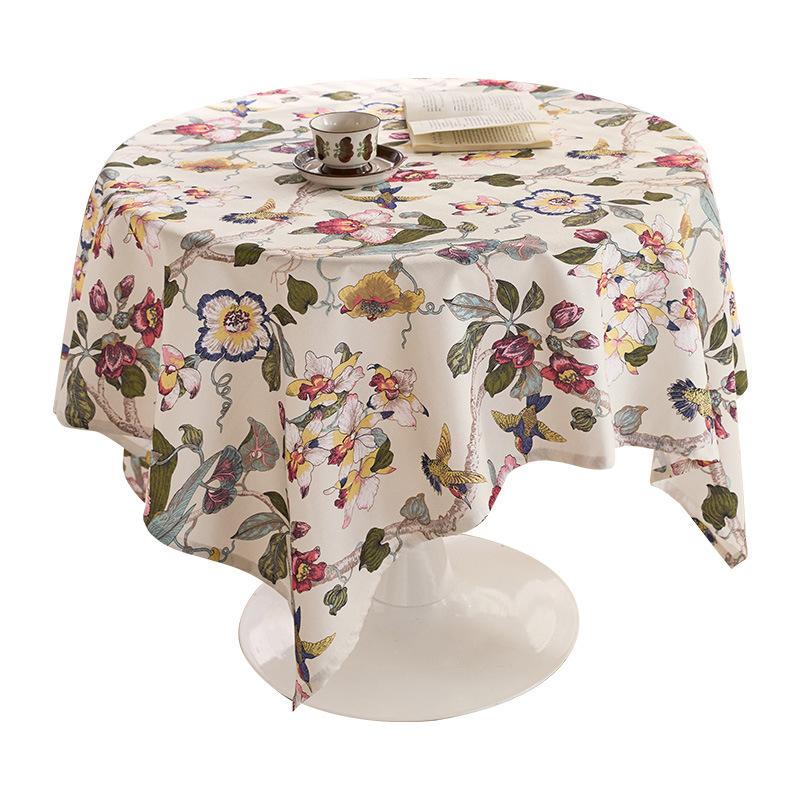 Retro Papagei Tischdecke, Hochwertiges Gefühl von Blume und Vogel Atmosphäre, Tischdecke, Couchtischbezug, Ländliche Tischdecke