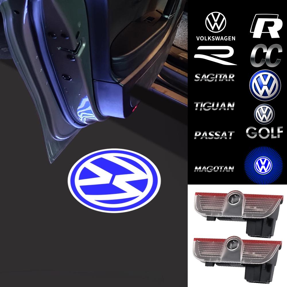 LED Car Door Logo Welcome Light Laser Projector Lamp For Volkswagen VW R Polo Passat Rline Golf 4 5 Tiguan Jetta GTI ID.3 TouranKD6
