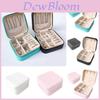 Portable Pu Small Jewelry Box Elegant And Compact Ideal Gift For Rings Earrings Necklaces White