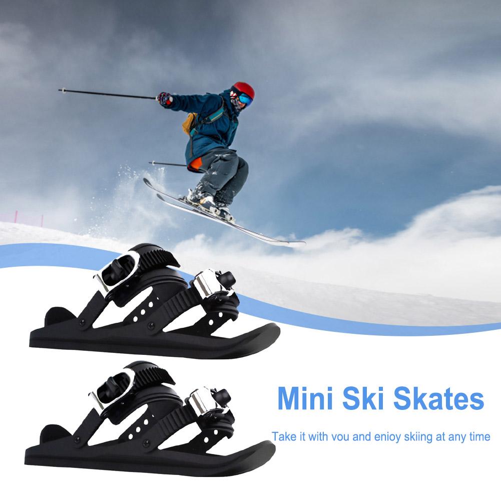 Mini Short Ski Skates Snowboardstiefel Skiboards Verstellbare Kurze Mini Schlittschuh Ski Schuhe für Winter Outdoor Sport Zubehör