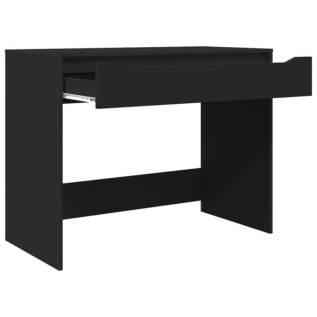 Desk Black 100 X 50 X 78 Cm Particleboard