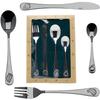 Steel Children'S Cutlery Set 4 Pieces Spoon Fork Knife Spoon Set