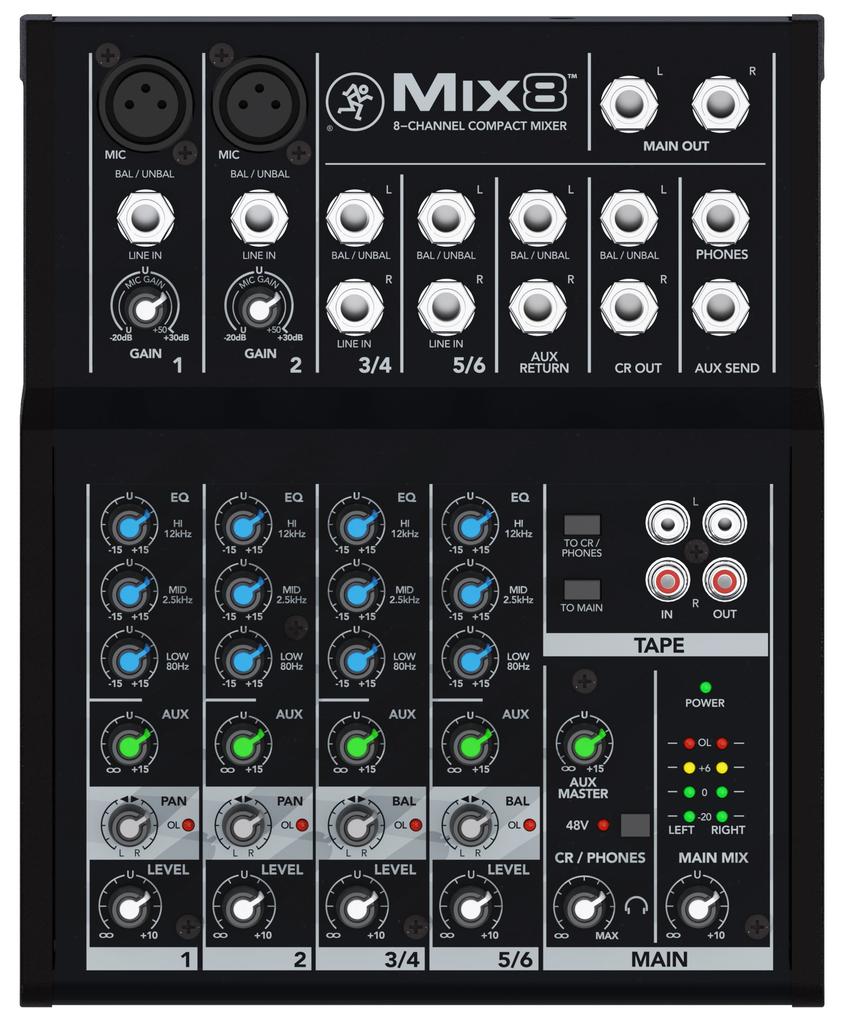 MACKIE Mackie Super Compact Analog Mixer MIX8