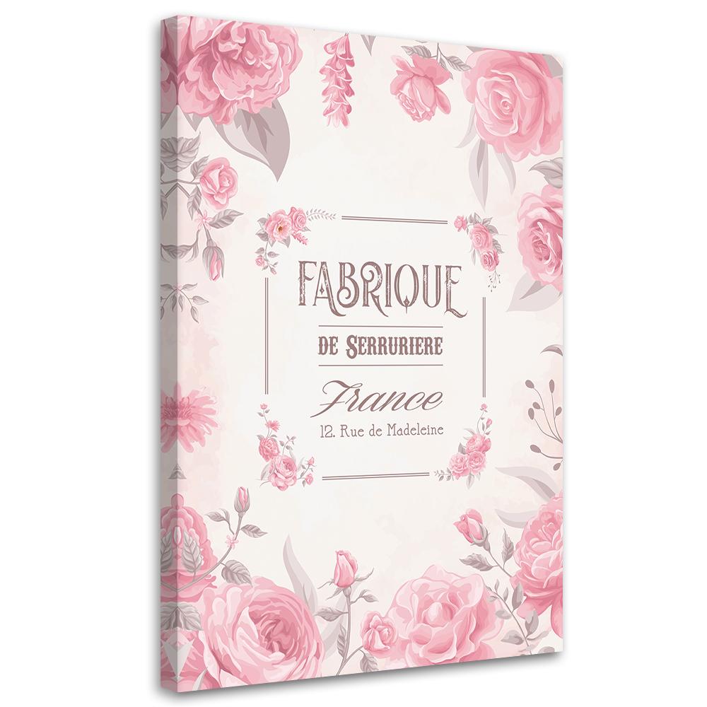 Canvas Print, Flowers In Vintage Style