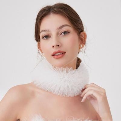 Allacciatura Staccabile Falso Colletto Abbigliamento Primavera Ragazze Collana da Spalla per Camicia Colletti Finti Sciarpa Accessori Abbigliamento