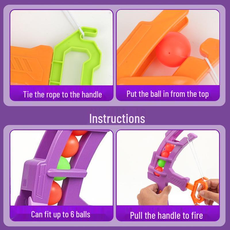 Radish Soft Ball Bow and Arrow Toy: Parent-Child Interactive Sticky Ball Target Shooting Game