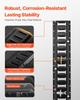 E Track Tie-Down Rail Kit, 18PCS 5FT E-Tracks Set Includes 4 Steel Rails & 2 Single Slot & 6 O Rings & 4 Tie-Offs w/ D-Ring & 2 Ratchet Straps,