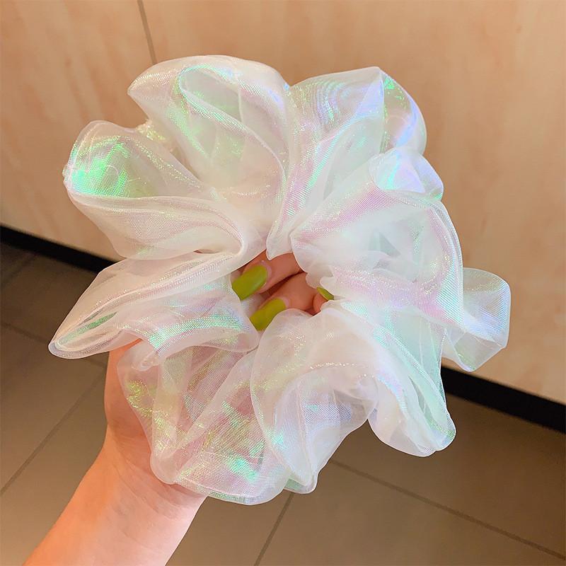 Large Mesh Hair Ring Women's Korean Style Simple Fashion Scrunchie Hair Accessories