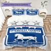 Ipswich Town FC Pattern Bedding uilt Set uilt Cover Pillowcase Home Decoration Birthday Gift (1 * duvet cover + 2 * pillowcase without core)