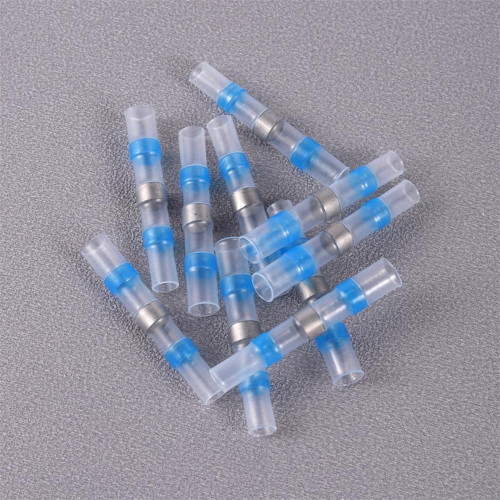 50 Stück Wasserdichte Löt-Dichtungs-Hülsen Spleißklemmen Schrumpfschlauch Elektrischer Drahtverbinder Stoßverbinder Set Sortiment Neu