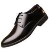 For Large Size British Casual Business Dress Leather Shoes Men's Wedding Shoes Versatile Single Shoes Work Shoes Men's Leather Shoes
