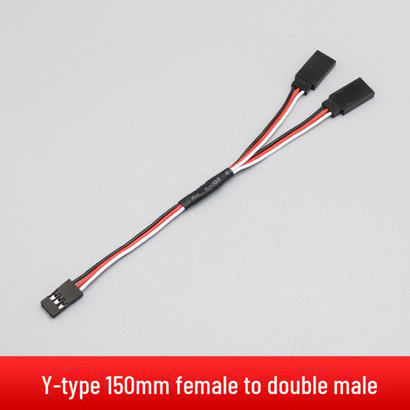 "30-Core Servo Extension Cable for Model Cars and Aircraft, Male to Female, 150/200/300/500mm"
