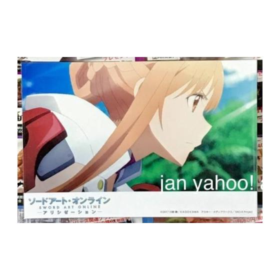 Used Ad Street Sword Art Online Alicization Bonus Not for Sale Postcard Asuna SAO Akihabara Collaboration Autumn Dengeki Festival Illustration Card