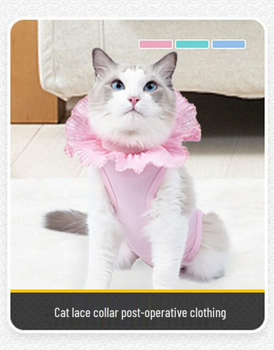 Breathable Cat Neutering Suit: Easy Snap-On Recovery Wear