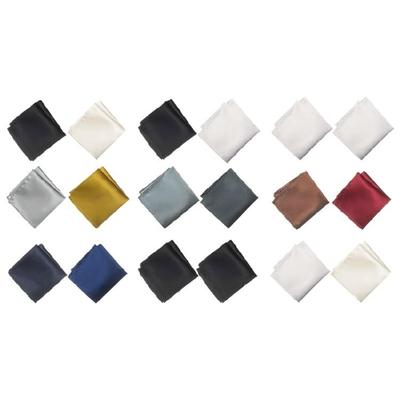 2 Pezzi Fazzoletti da Uomo in Rayon Fazzoletto da Taschino Vintage Fazzoletti per Uomini d'Affari Accessorio per Abito per Abbigliamento da Lavoro e Casual