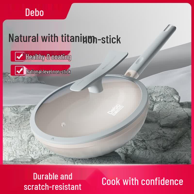 Wok Debo Eiffel 32 см, новый, титаново-керамический