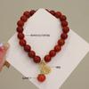 Natural Nanhong Agate Bracelet Fashion Women Daily Jewelry Lucky Gift