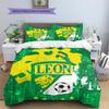 Leon FC Pattern Bedding Home Decoration Birthday Gift (1 * Duvet Cover + 2 * Pillowcase, Without Core)