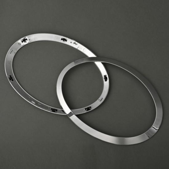 For 2014- Mini Cooper S F55 F56 F57 Chrome Headlight Ring Bezel Cover Trim