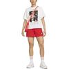 Nike T Shirts Women's White Crew Neck Moderate Straight Fit FD2532-100