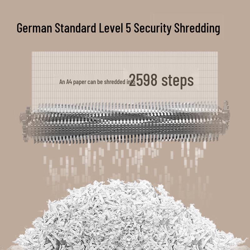 Deli GA630 Level 5 High-Security Commercial Paper Shredder CN Plug (adapter Included)