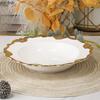 Ceramic Gold Edged Dining Plate Fish Plate Steak Plates Pasta Dish Fruit Dish Salad Bowl Soup Bowl Dessert Plates Coffee Cup Mug