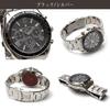 Salvatore Marra Solar Chronograph Watch for Model Business Radio-Controlled Men, SM-15116SSBKSV, Watch, Black/Silver