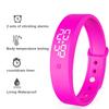 LED Digital Smart Bracelet Monitor Thermometer Vibration Alarm Wristband Smart Bracelet Waterproof Smartband for Student