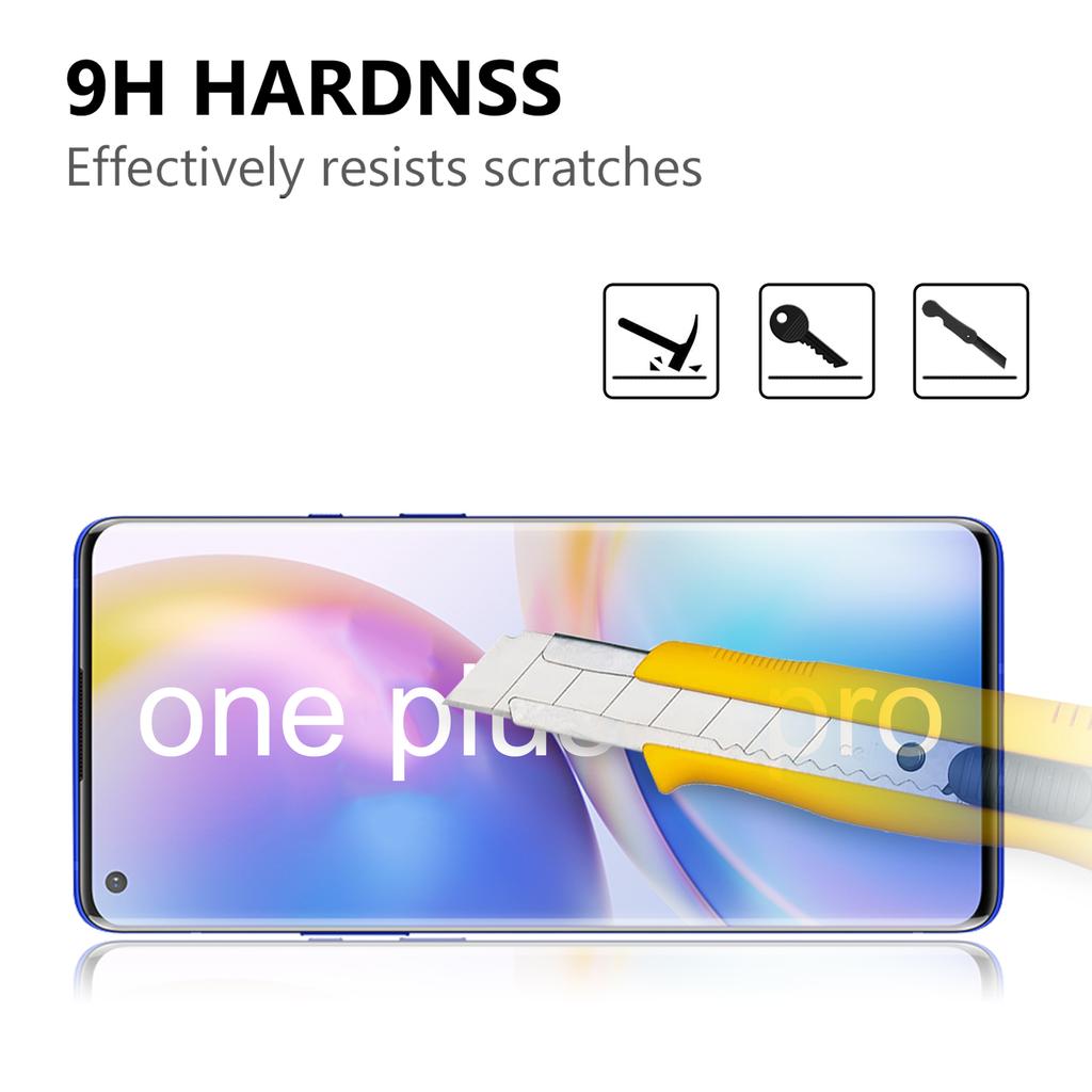 Anti-Fingerprint Ultra Clear 3D Tempered Glass Full Screen Protector Film for OnePlus 9 Pro/10 Pro
