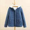 Herbst und Winter Koreanische Version Vielseitige Lose Mit Kapuze Verdickte Samt Baumwolle Mantel frauen Imitation Sherpa Jacke